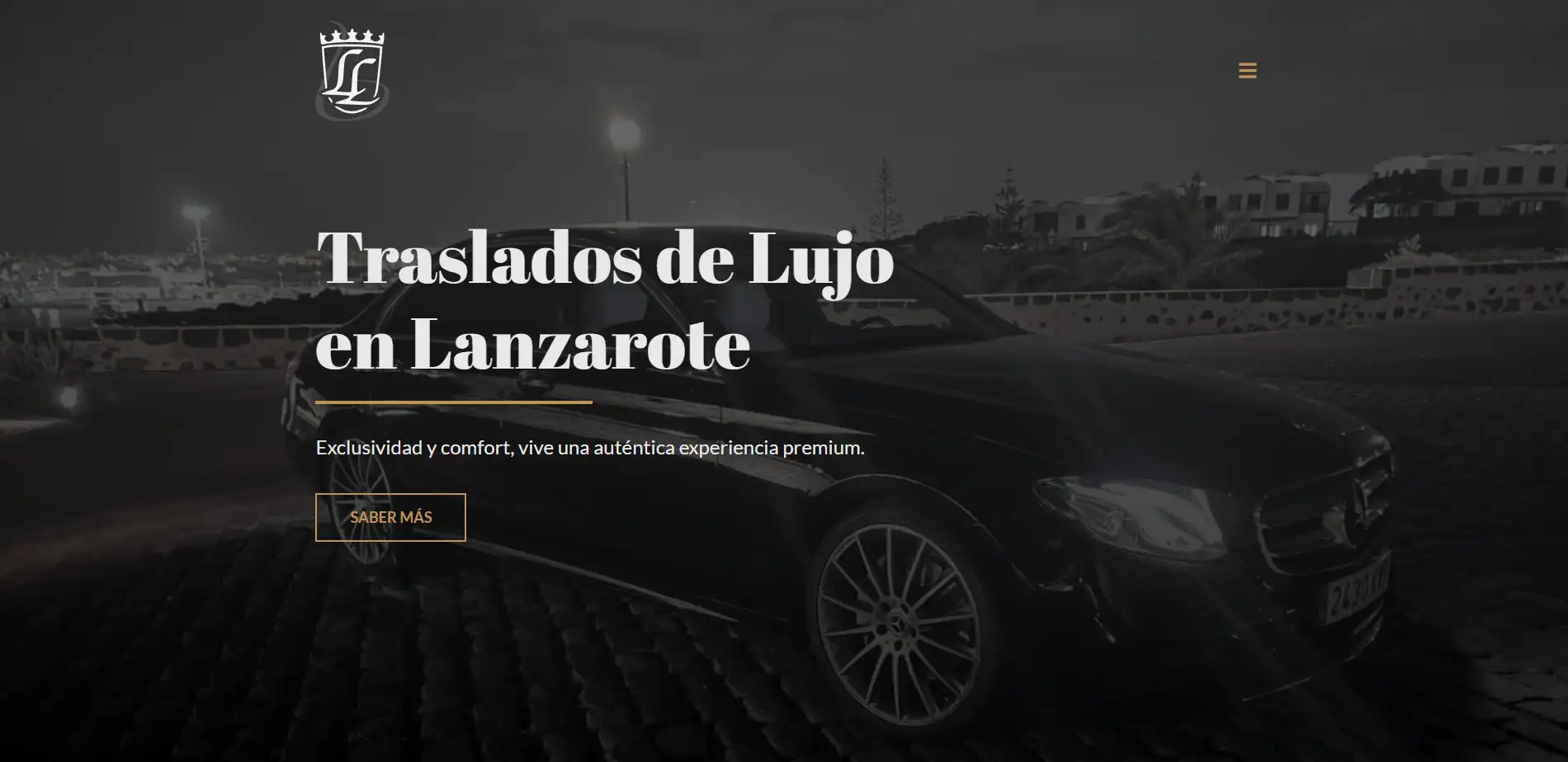 Diseño web de: Lanzarote Limusinas. Servicios de transporte de lujo