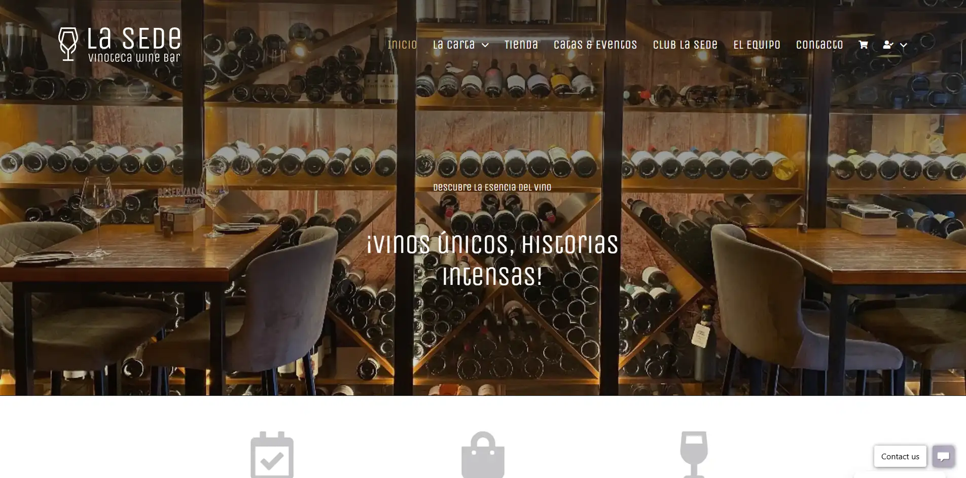 Diseño web de: Vinoteca La Sede -  vinoteca y wine bar en Lanzarote