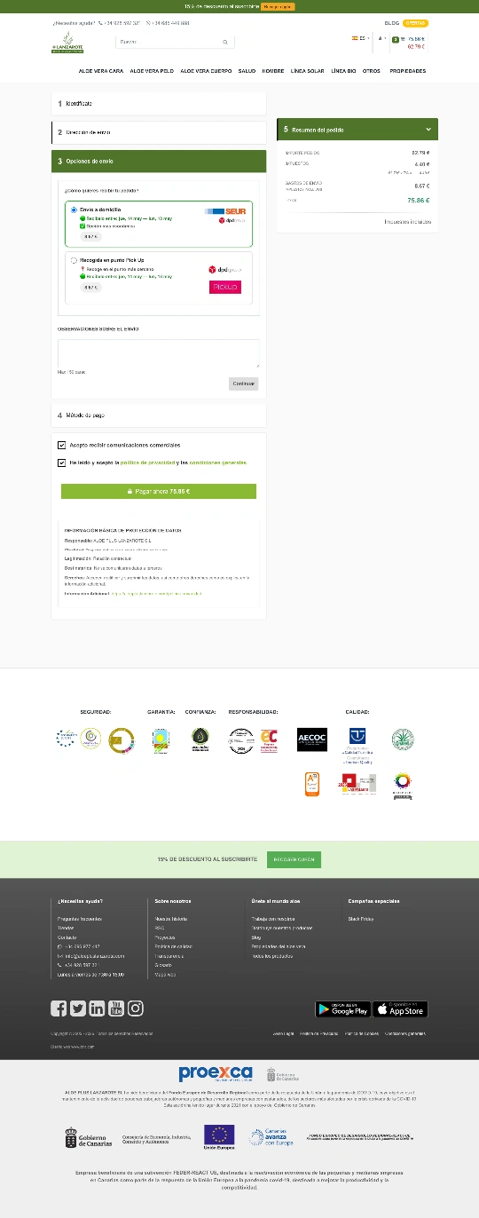 Aloe Plus Lanzarote - Ecommerce de aloe vera captura 3