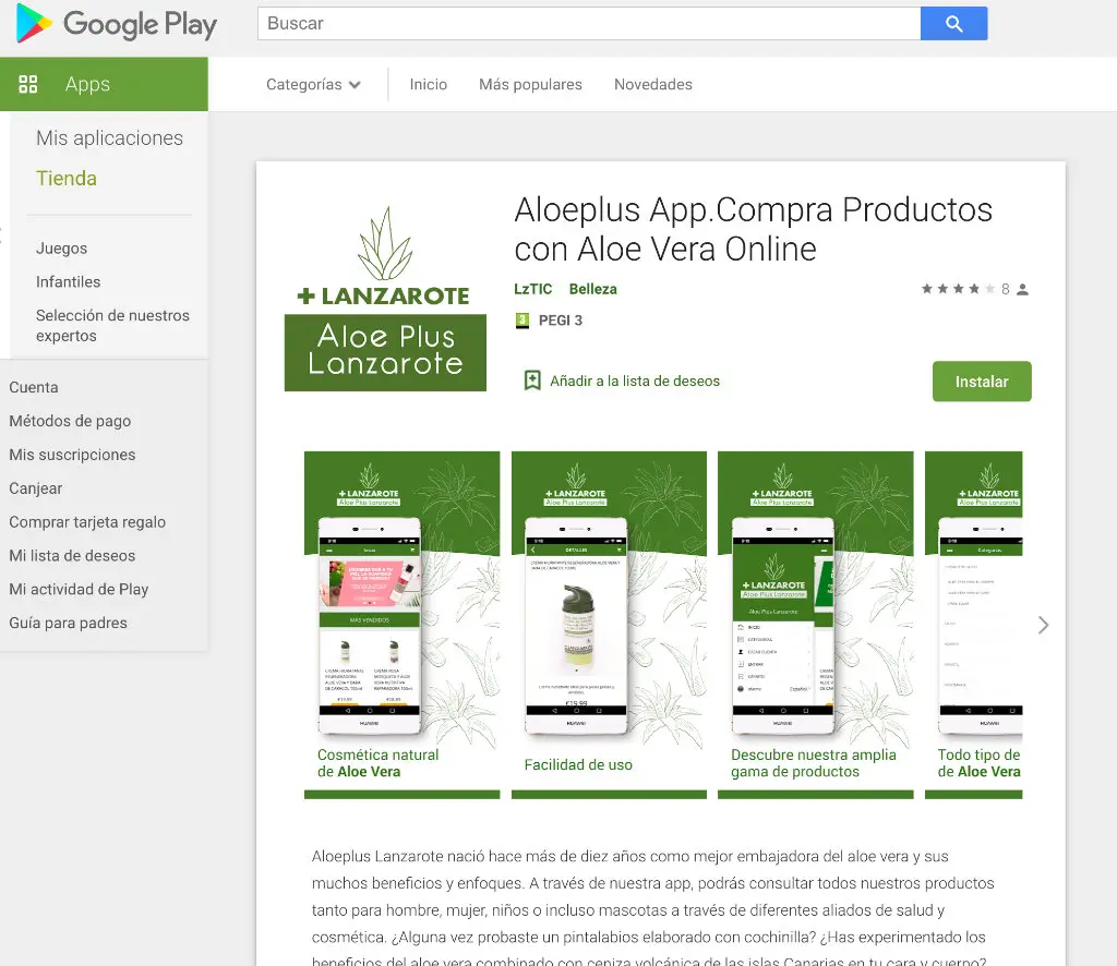 Aloe Plus Lanzarote - Ecommerce de aloe vera captura 4