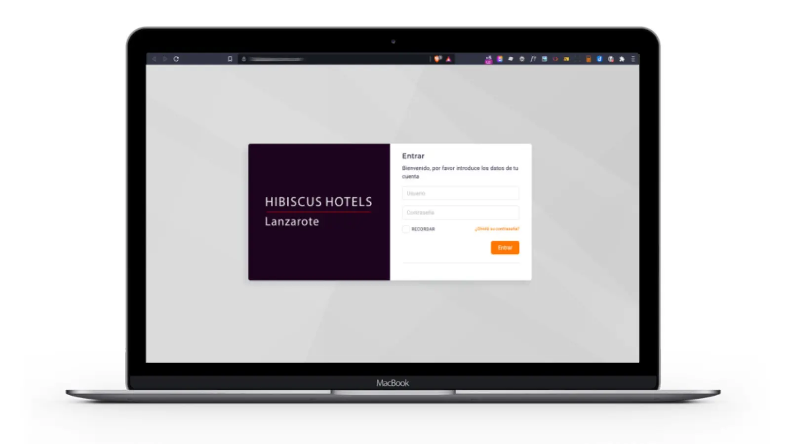 Ejemplo de diseño web en Lanzarote
